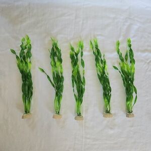 Artificial Green 12" Seaweed Fish Tank Decorations Aquarium Plants Fish Tank NEW